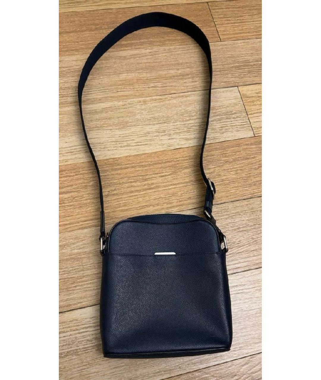 LOUIS VUITTON Черная кожаная сумка на плечо, фото 6