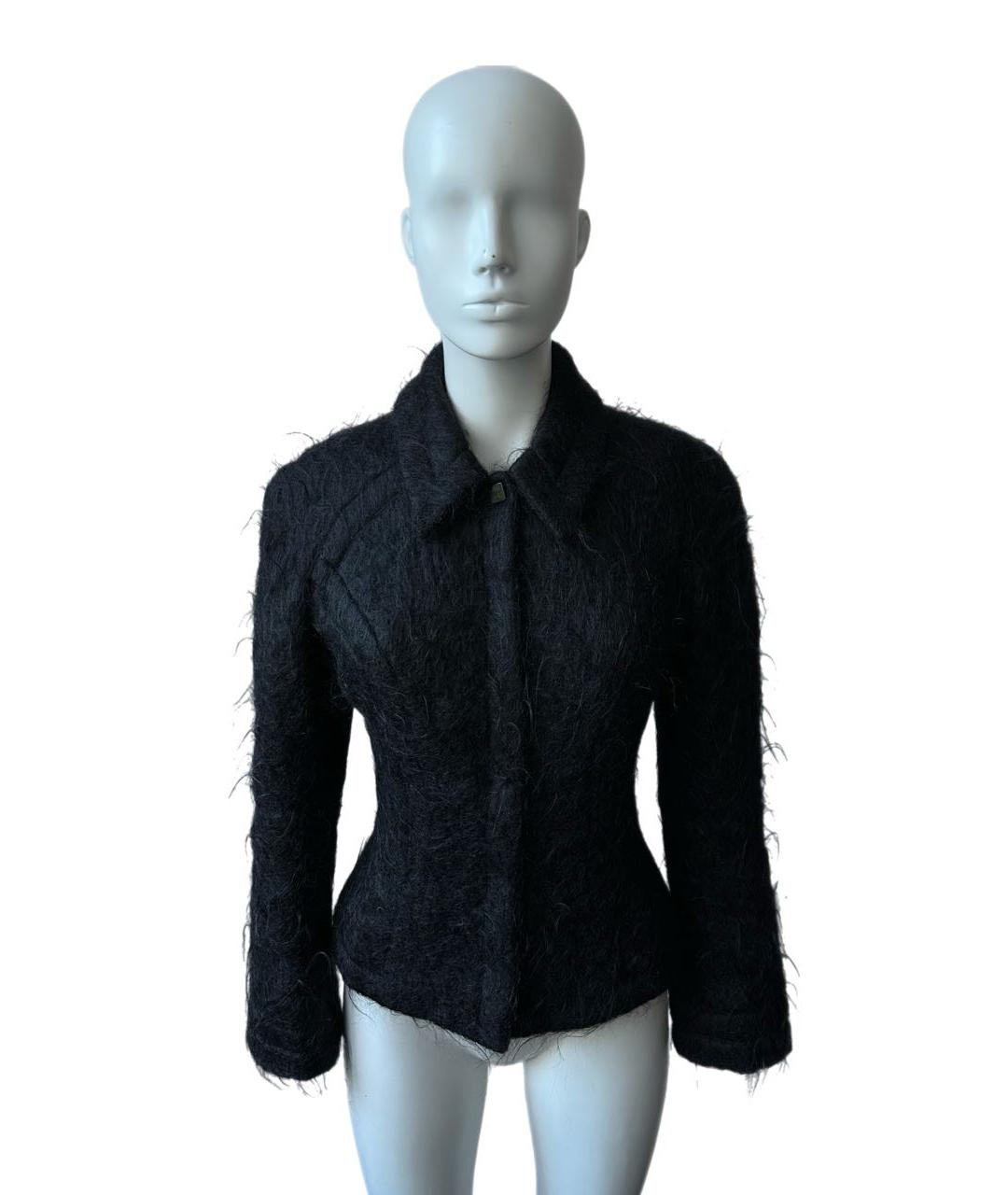 MUGLER VINTAGE Черная шерстяная куртка, фото 9