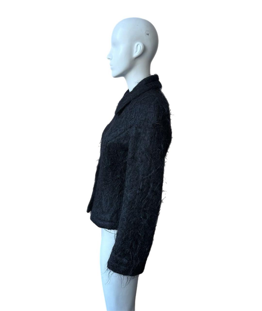 MUGLER VINTAGE Черная шерстяная куртка, фото 4