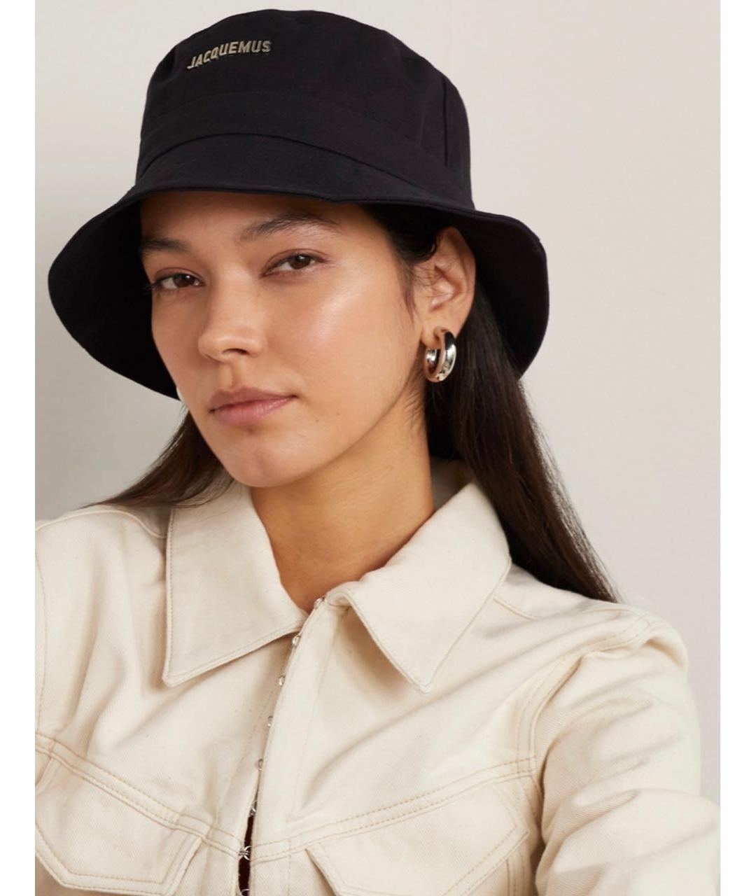 JACQUEMUS Черная хлопковая панама, фото 7