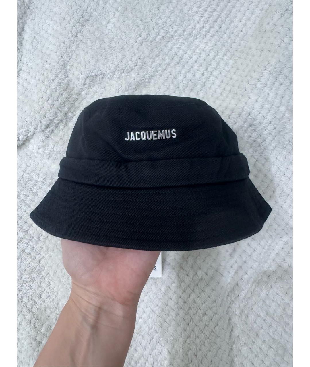 JACQUEMUS Черная хлопковая панама, фото 2
