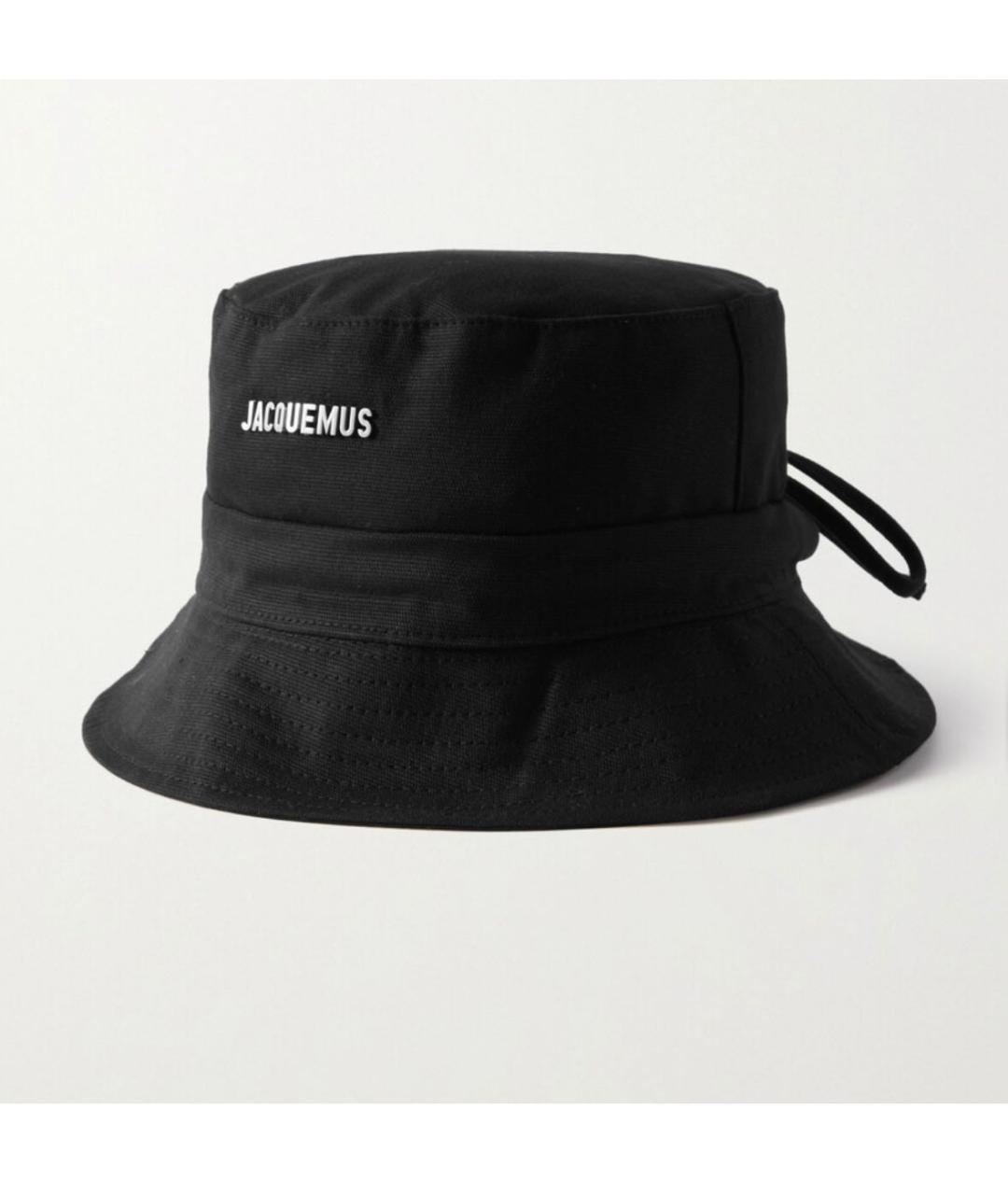 JACQUEMUS Черная хлопковая панама, фото 9
