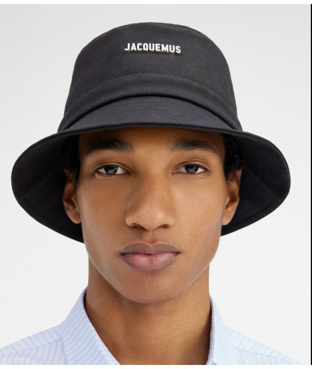 JACQUEMUS Черная хлопковая панама, фото 6