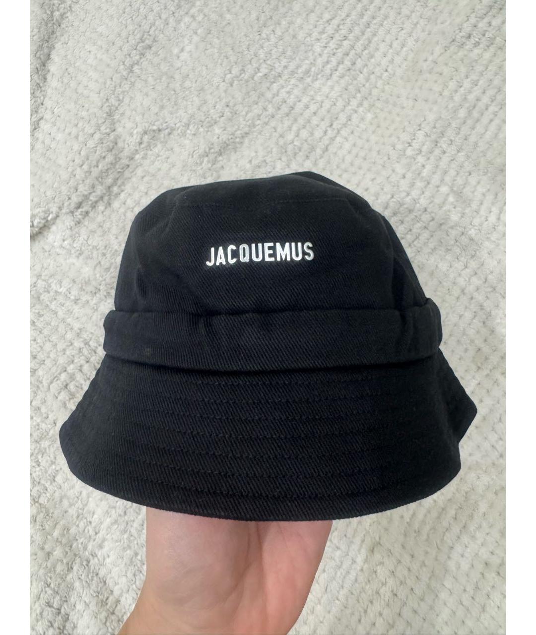 JACQUEMUS Черная хлопковая панама, фото 5