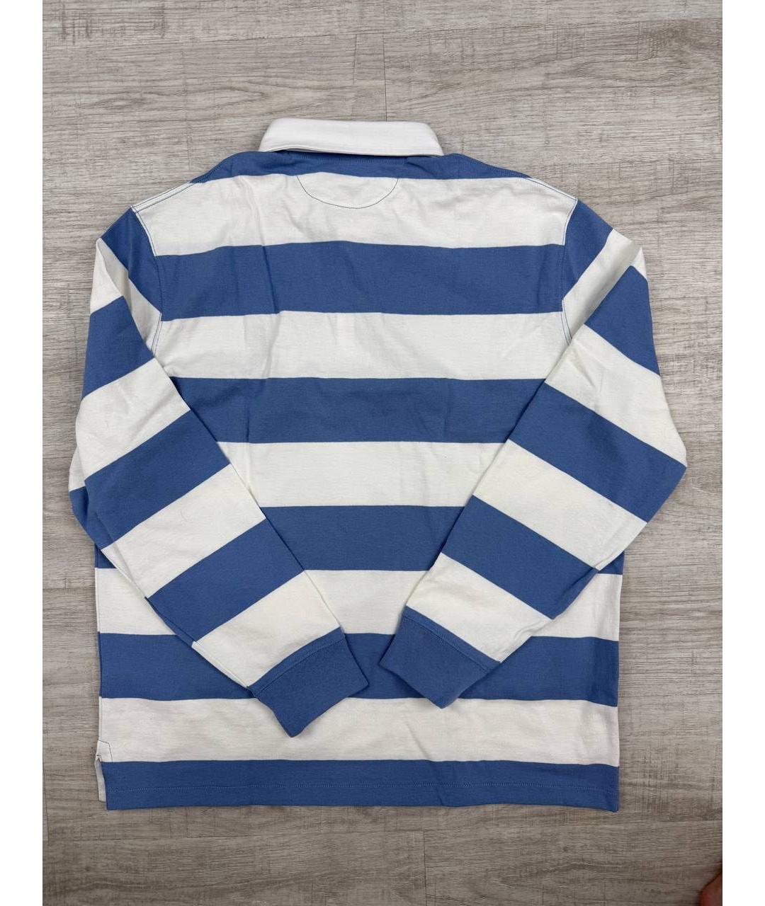 POLO RALPH LAUREN Мульти хлопковое поло с длинным рукавом, фото 2