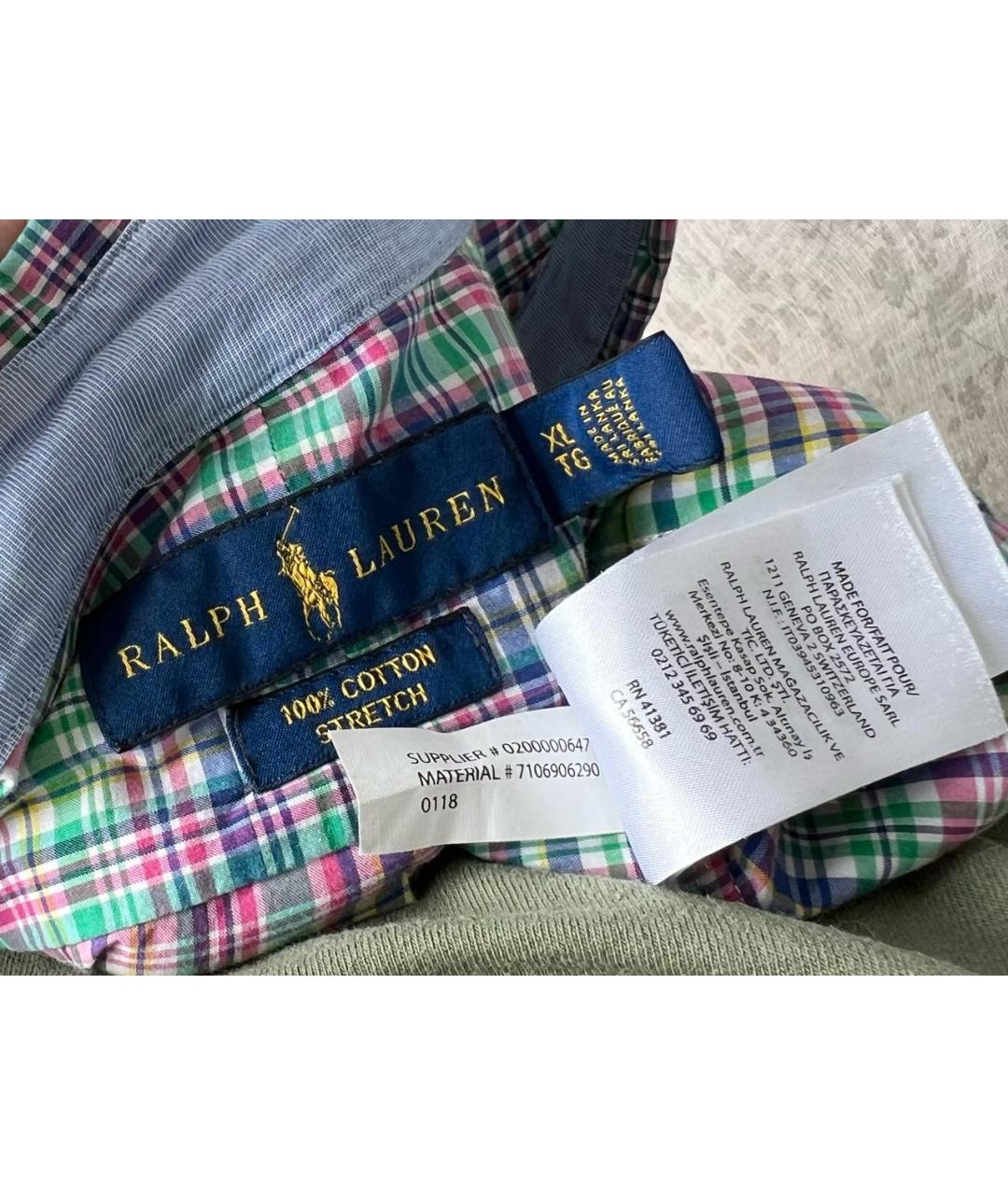 POLO RALPH LAUREN Мульти хлопковая кэжуал рубашка, фото 4