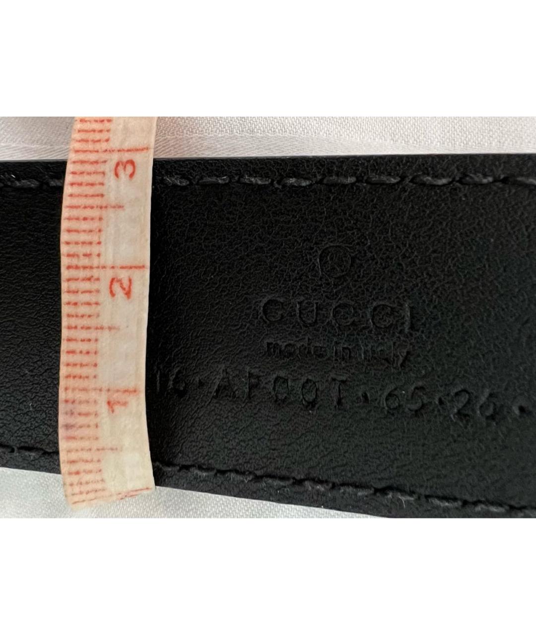 GUCCI Черный кожаный ремень, фото 7
