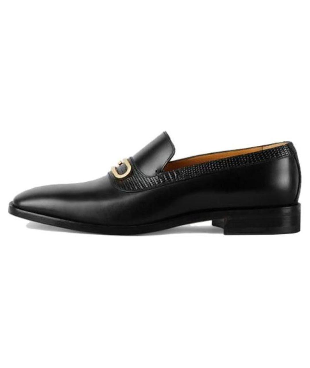 GUCCI Черные кожаные лоферы, фото 2