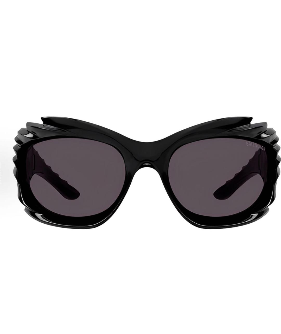 BALENCIAGA Черные пластиковые солнцезащитные очки, фото 2