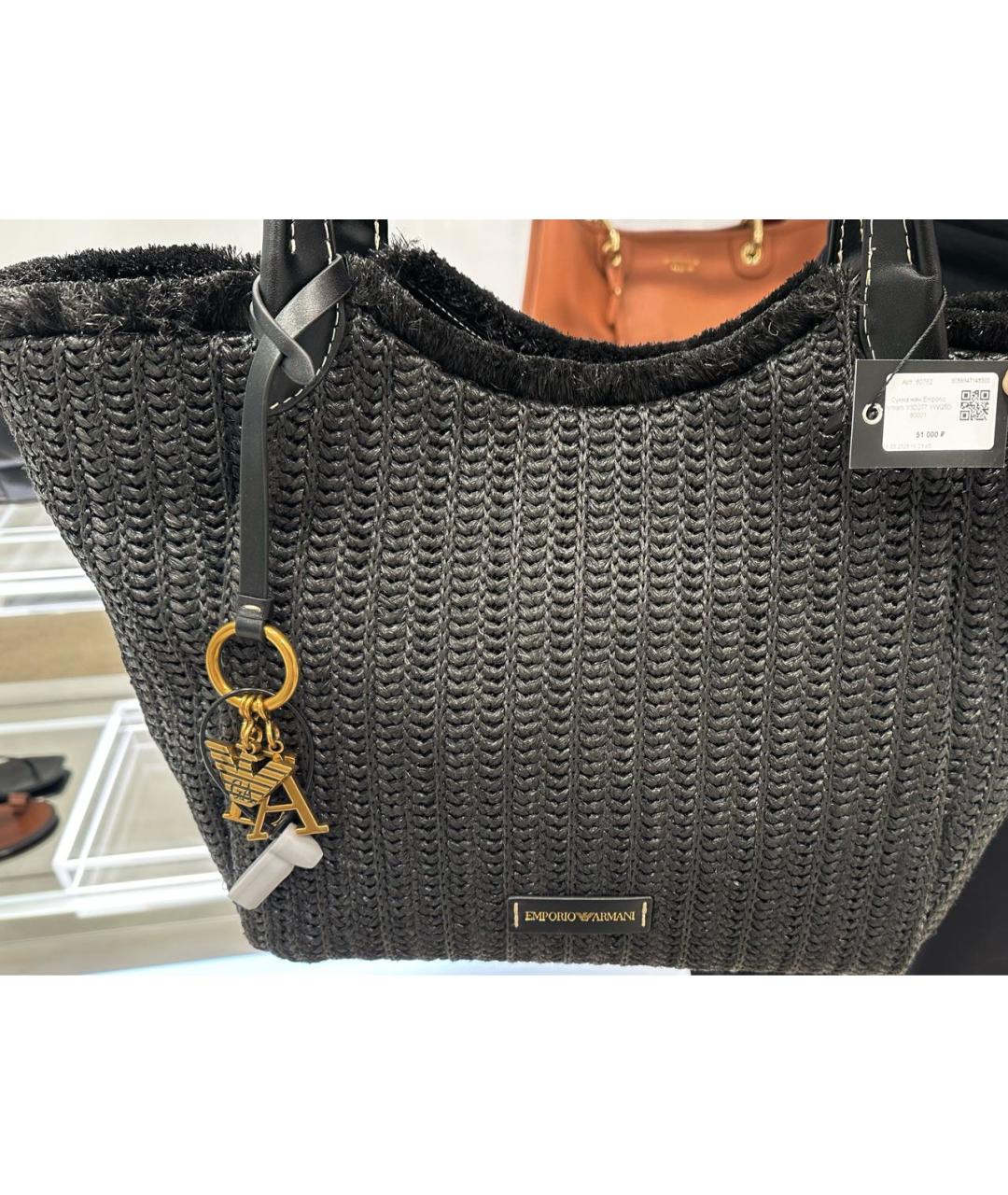 EMPORIO ARMANI Бежевая сумка тоут, фото 6