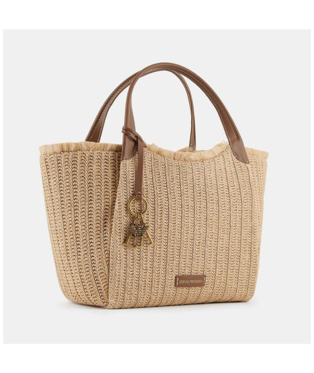 EMPORIO ARMANI Бежевая сумка тоут, фото 2