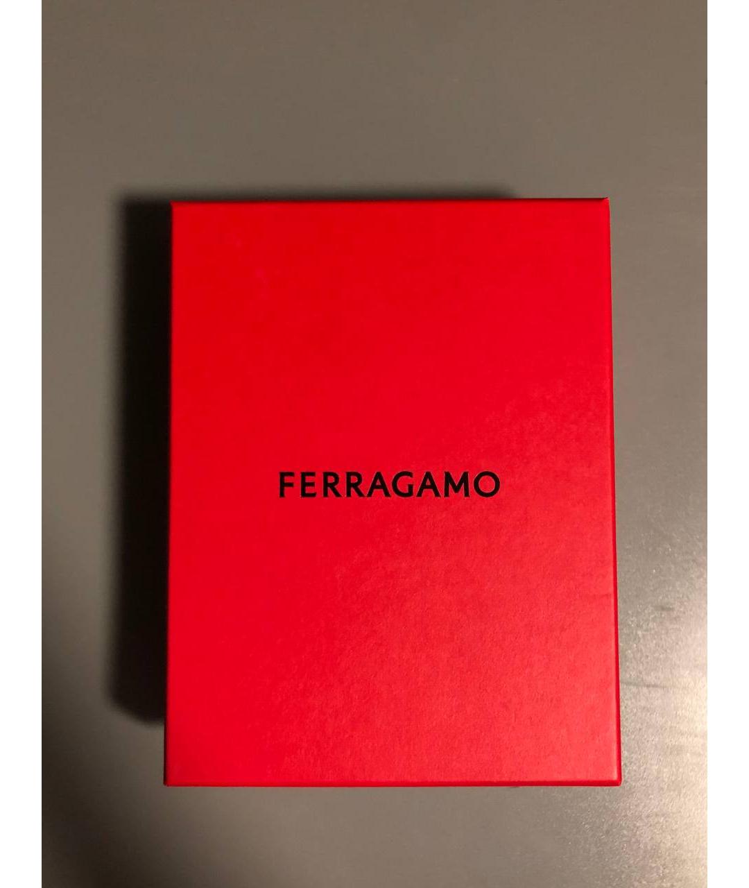 FERRAGAMO Черный кожаный кардхолдер, фото 7