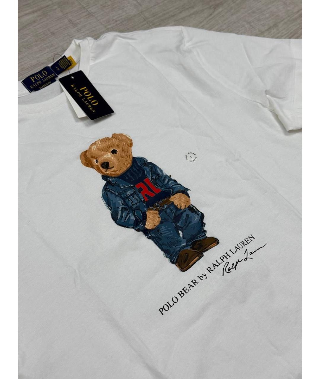 POLO RALPH LAUREN Белая хлопковая футболка, фото 2