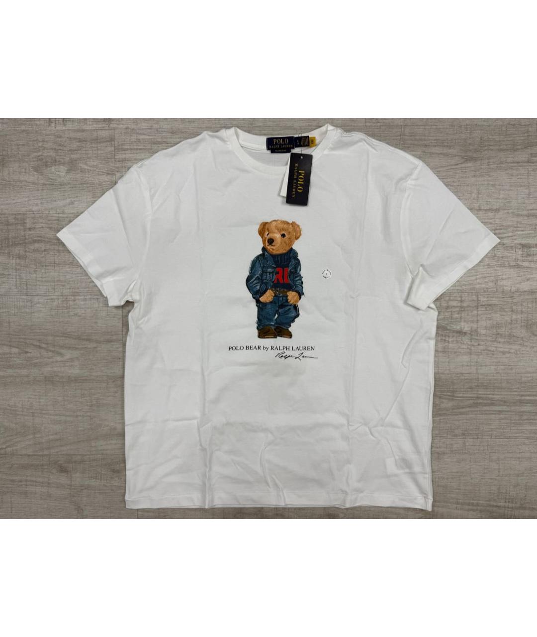 POLO RALPH LAUREN Белая хлопковая футболка, фото 6
