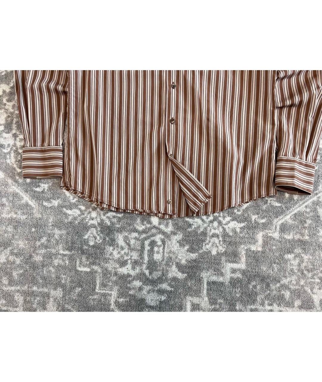 ERMENEGILDO ZEGNA Мульти хлопковая кэжуал рубашка, фото 3
