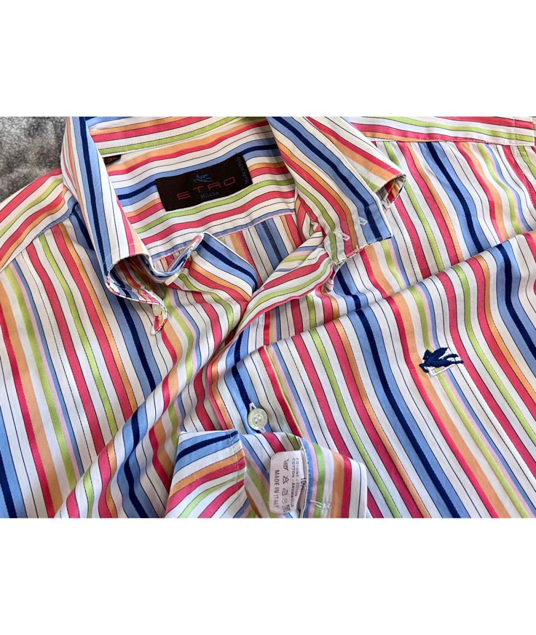 ETRO Мульти хлопковая классическая рубашка, фото 4