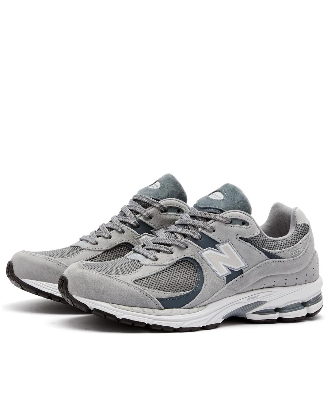 NEW BALANCE Серые кожаные низкие кроссовки / кеды, фото 2