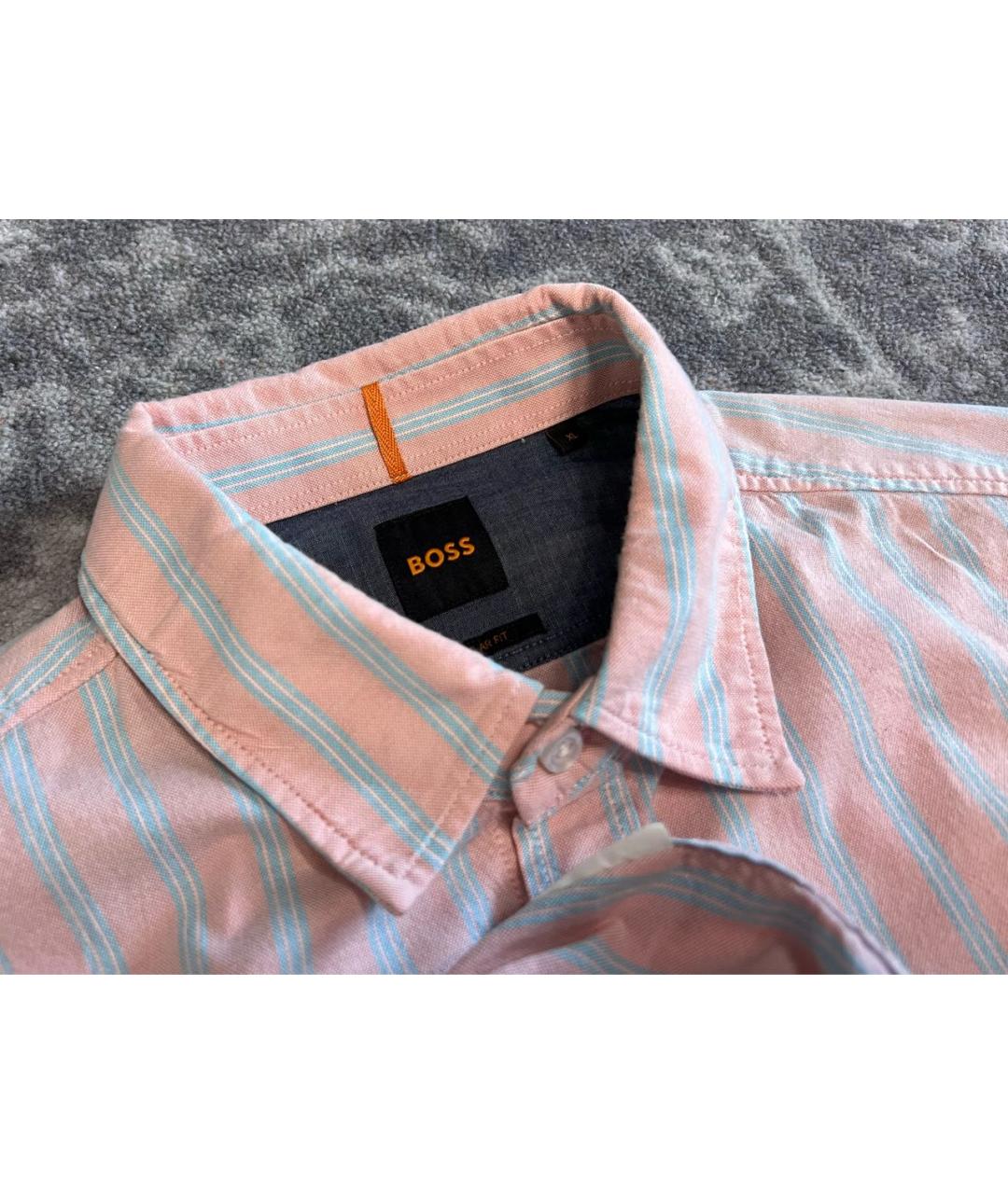 HUGO BOSS Мульти хлопковая кэжуал рубашка, фото 5