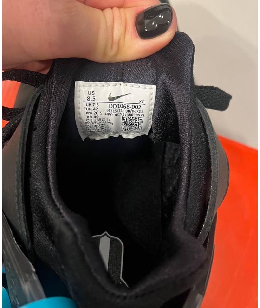 NIKE Черные низкие кроссовки / кеды, фото 5