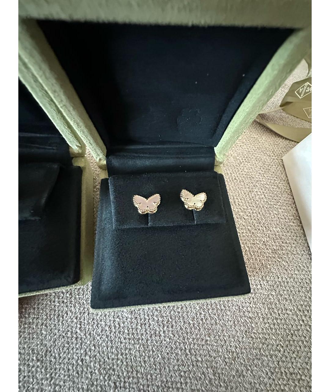 VAN CLEEF & ARPELS Белые серьги из желтого золота, фото 3