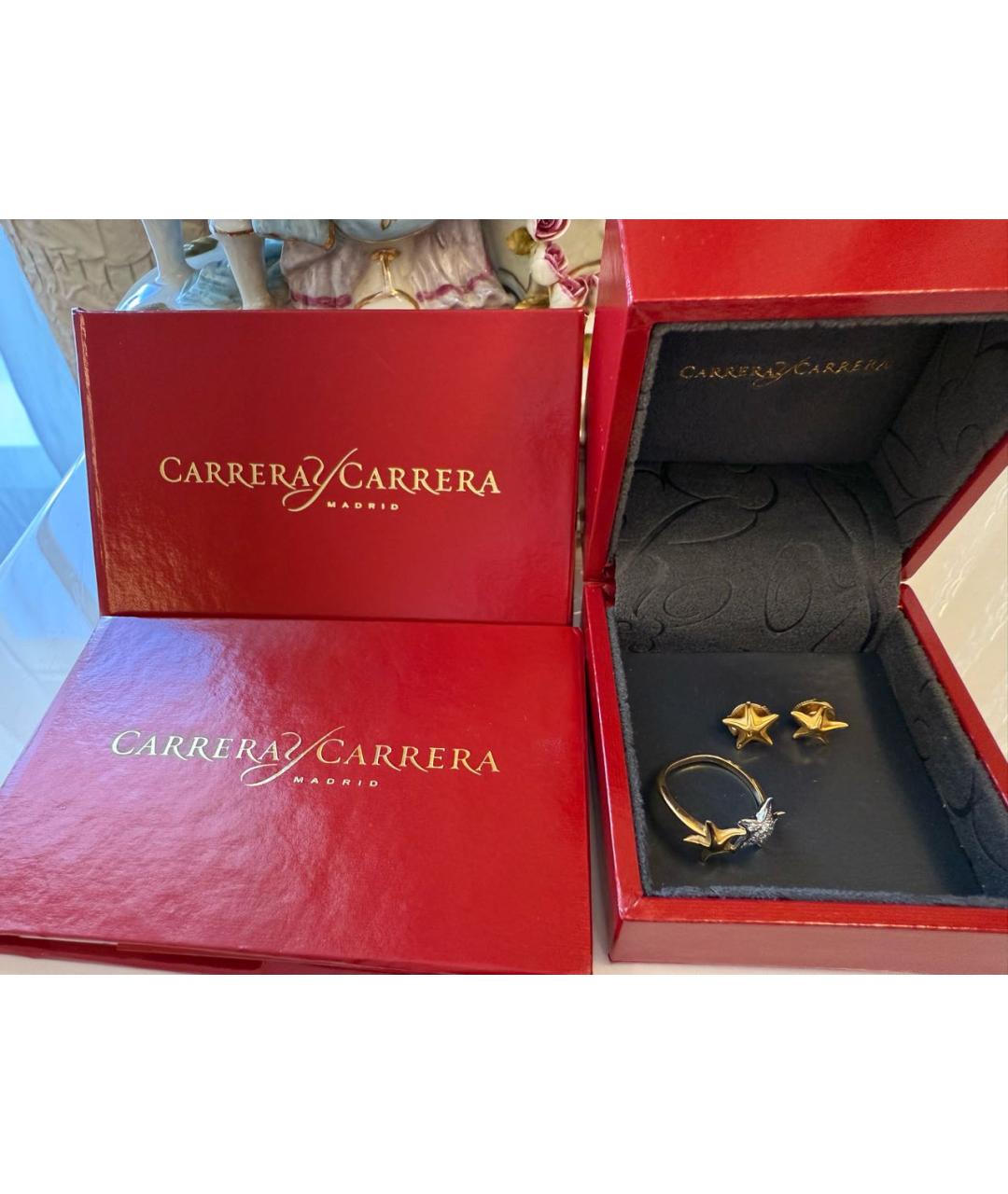 CARRERA Y CARRERA Золотой комплект из желтого золота, фото 4