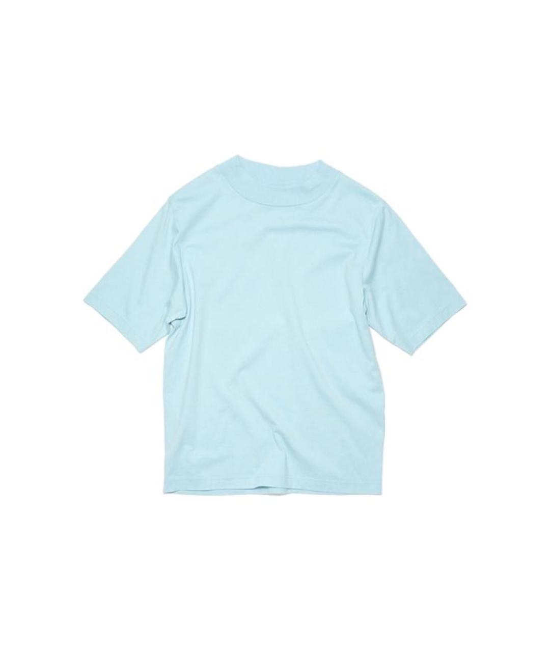ACNE STUDIOS Голубая хлопковая футболка, фото 1