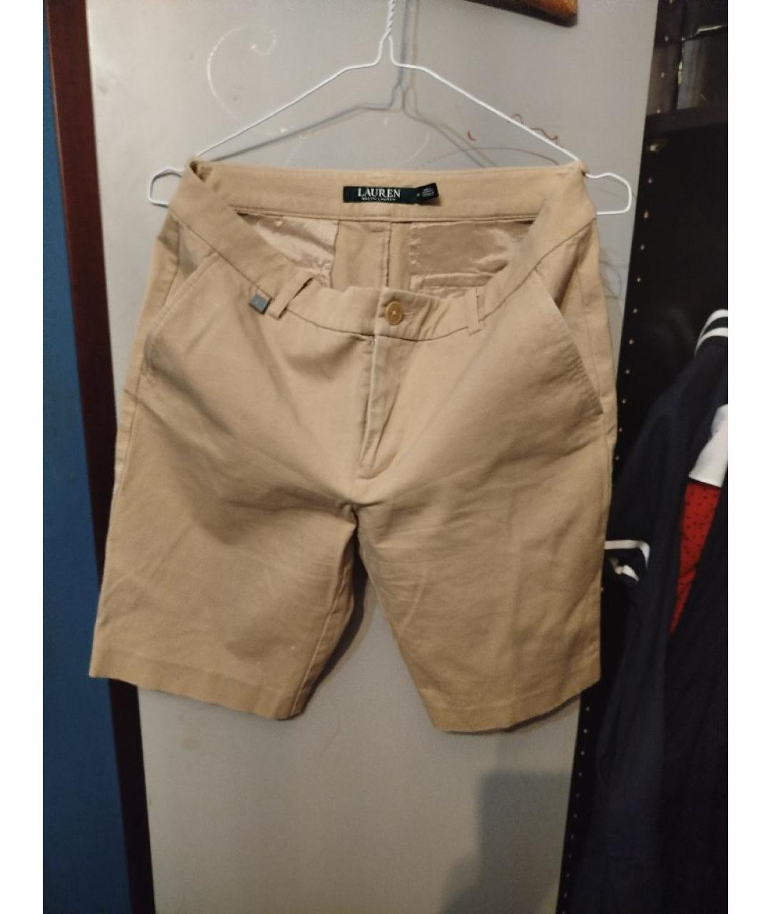 RALPH LAUREN Бежевые хлопковые шорты, фото 8