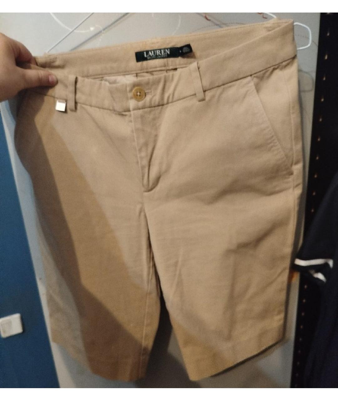 RALPH LAUREN Бежевые хлопковые шорты, фото 7