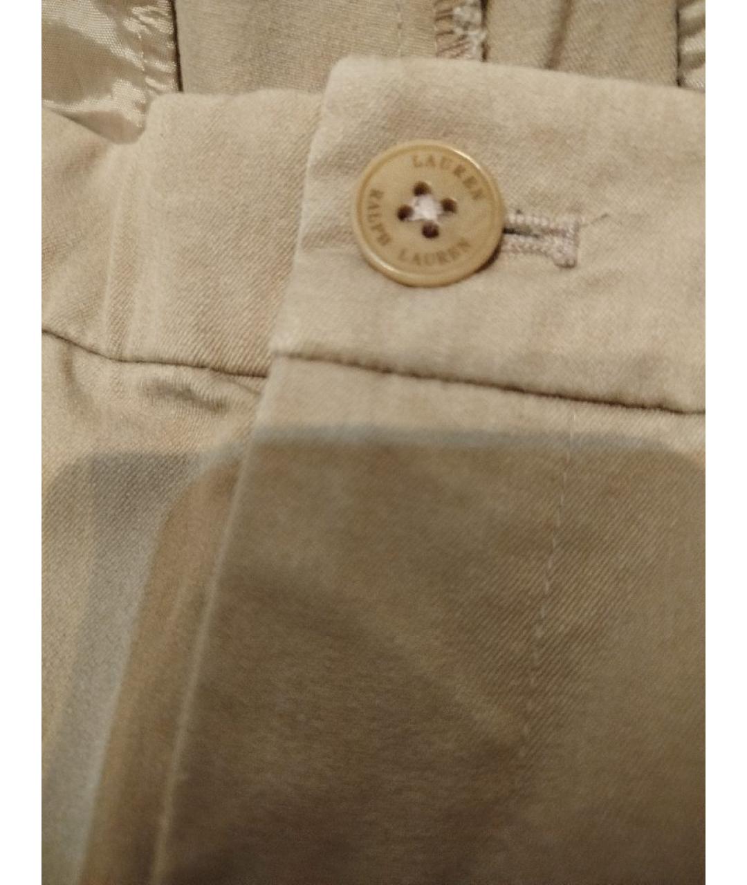RALPH LAUREN Бежевые хлопковые шорты, фото 6