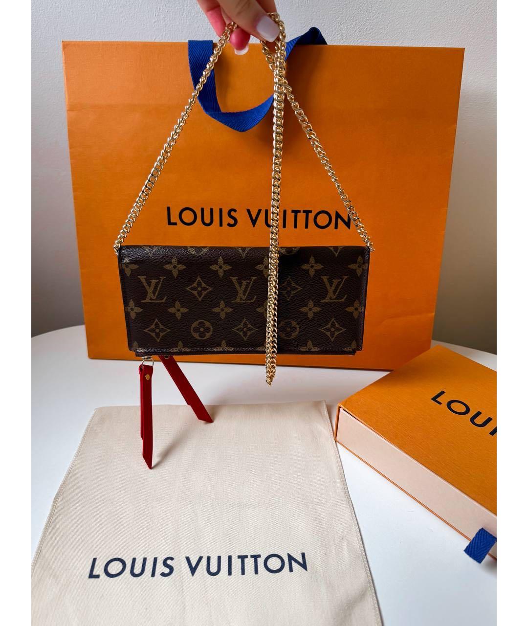 LOUIS VUITTON Коричневый кошелек, фото 2