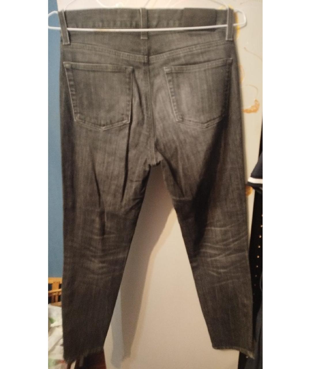 RALPH LAUREN Антрацитовые хлопковые джинсы слим, фото 2