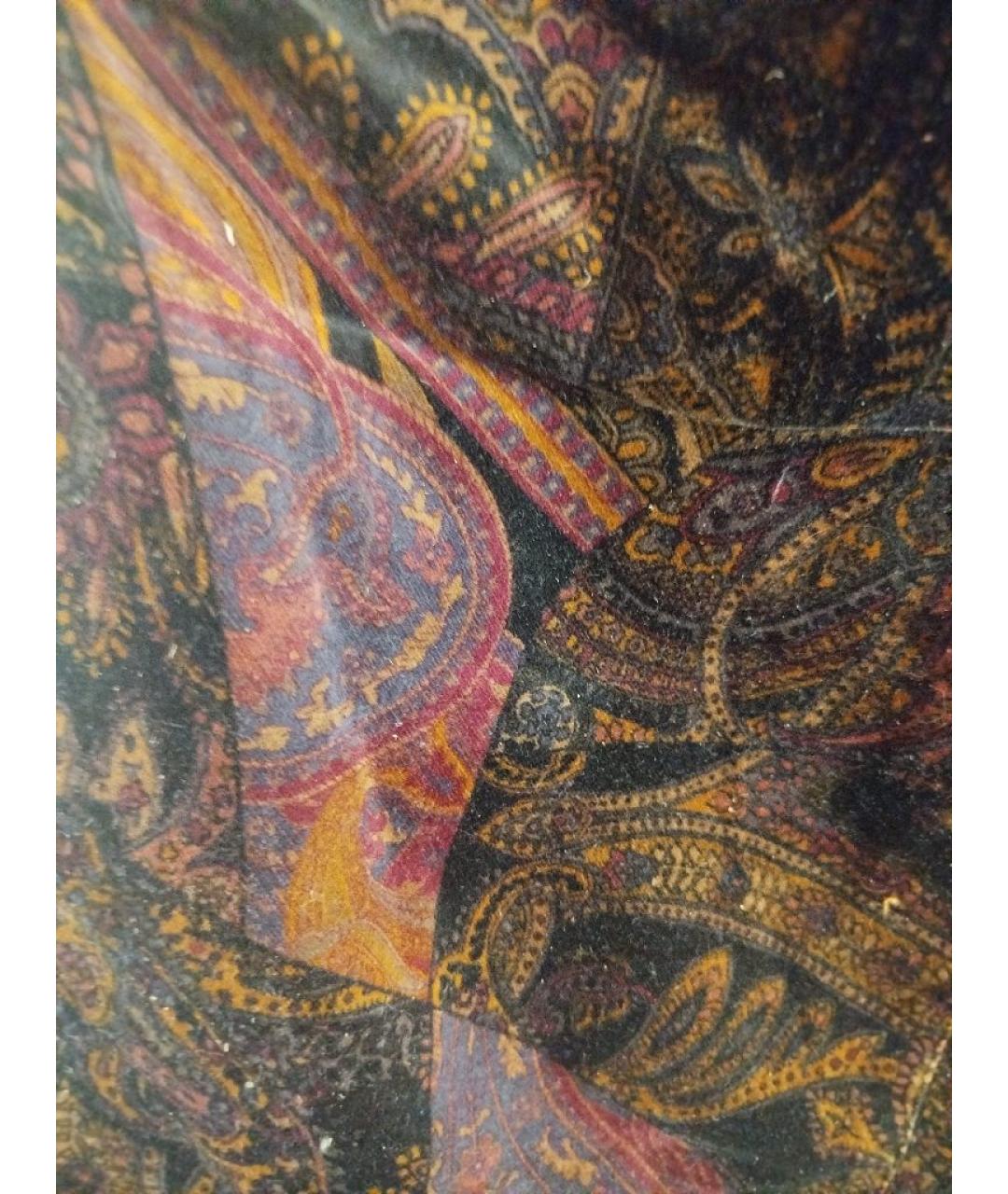 RALPH LAUREN Мульти бархатные прямые брюки, фото 6