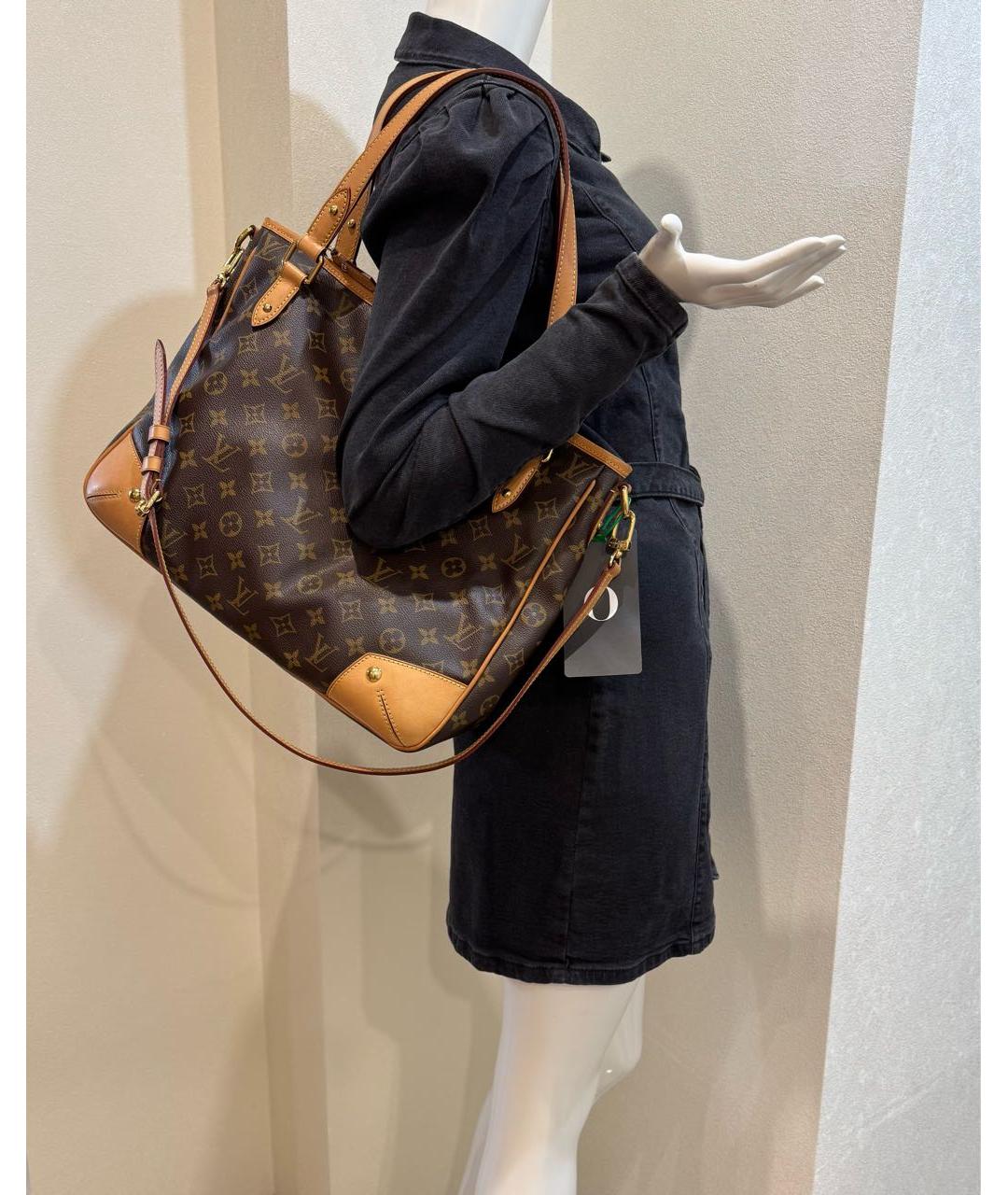 LOUIS VUITTON Коричневая сумка тоут, фото 5