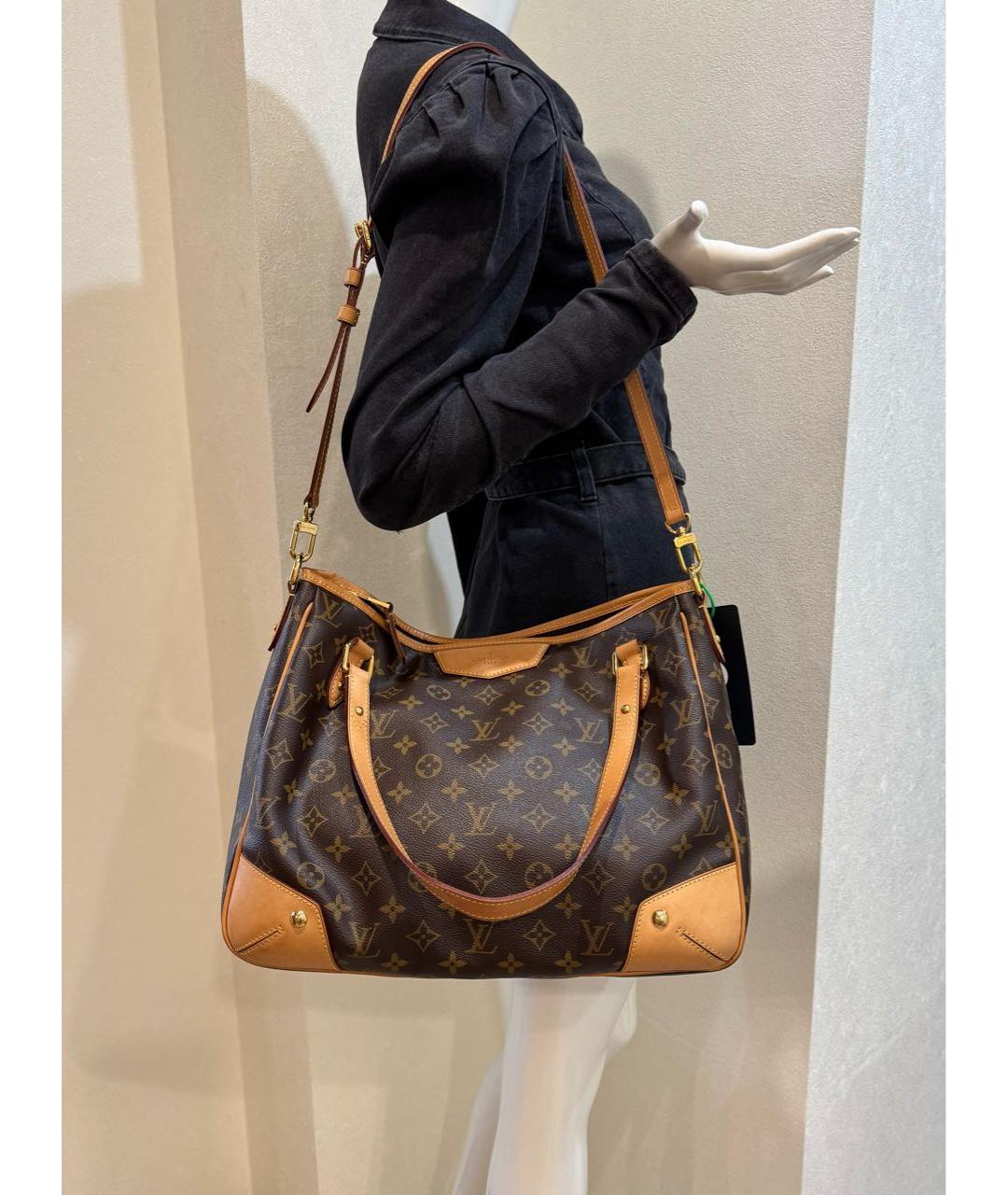 LOUIS VUITTON Коричневая сумка тоут, фото 6