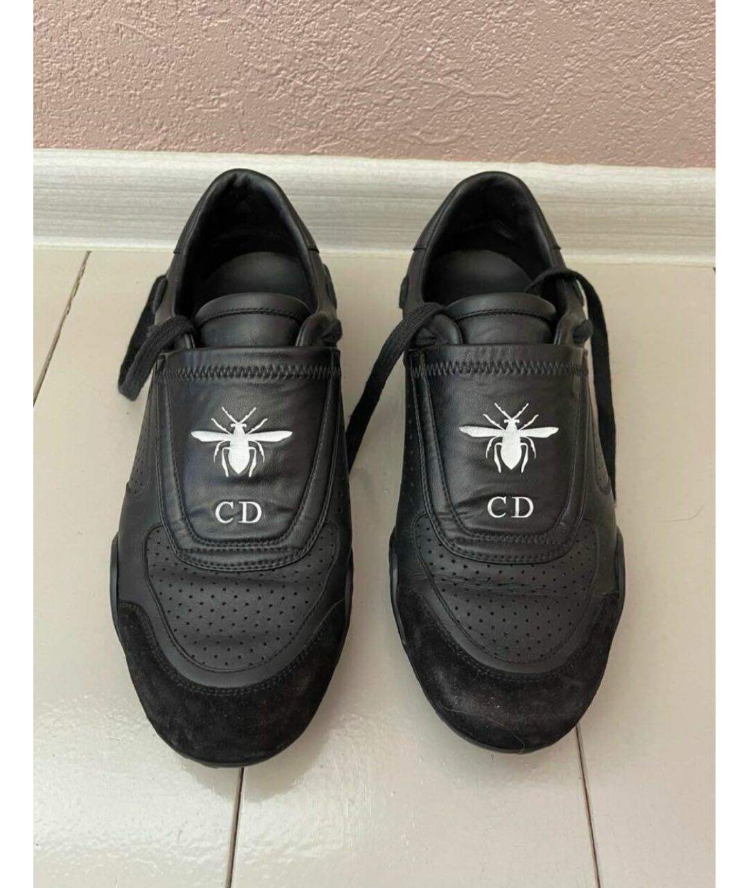 CHRISTIAN DIOR PRE-OWNED Черные замшевые кроссовки, фото 3
