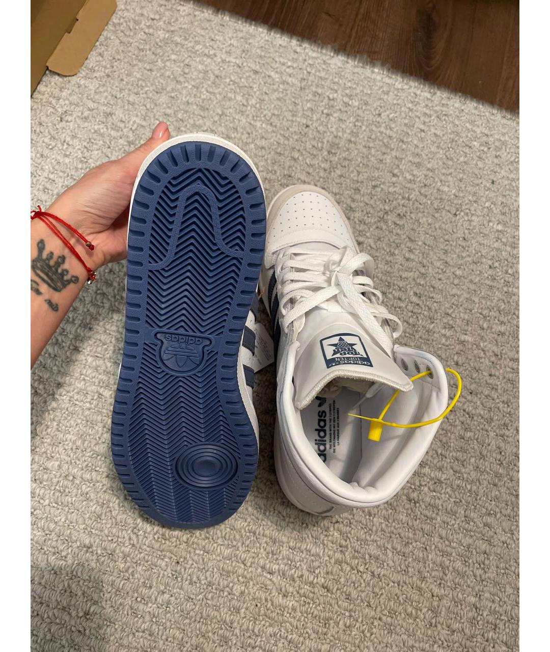 ADIDAS Белые высокие кроссовки / кеды, фото 8