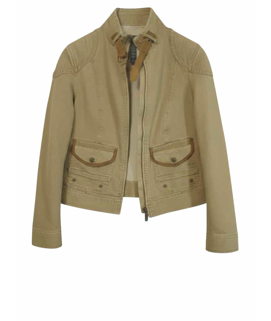 RALPH LAUREN Горчичная хлопковая куртка, фото 1