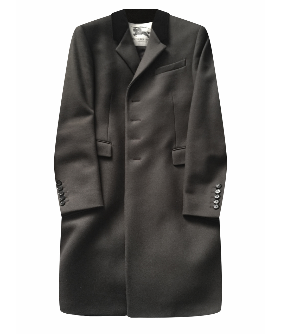 BURBERRY Горчичное кашемировое пальто, фото 1