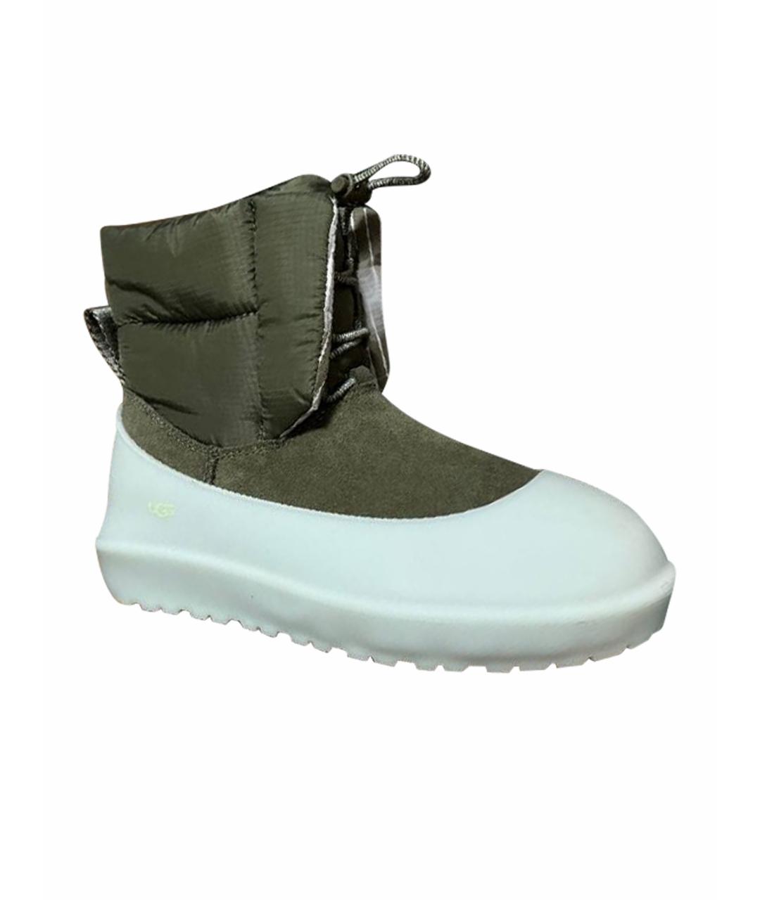 UGG AUSTRALIA Зеленые замшевые ботинки, фото 1