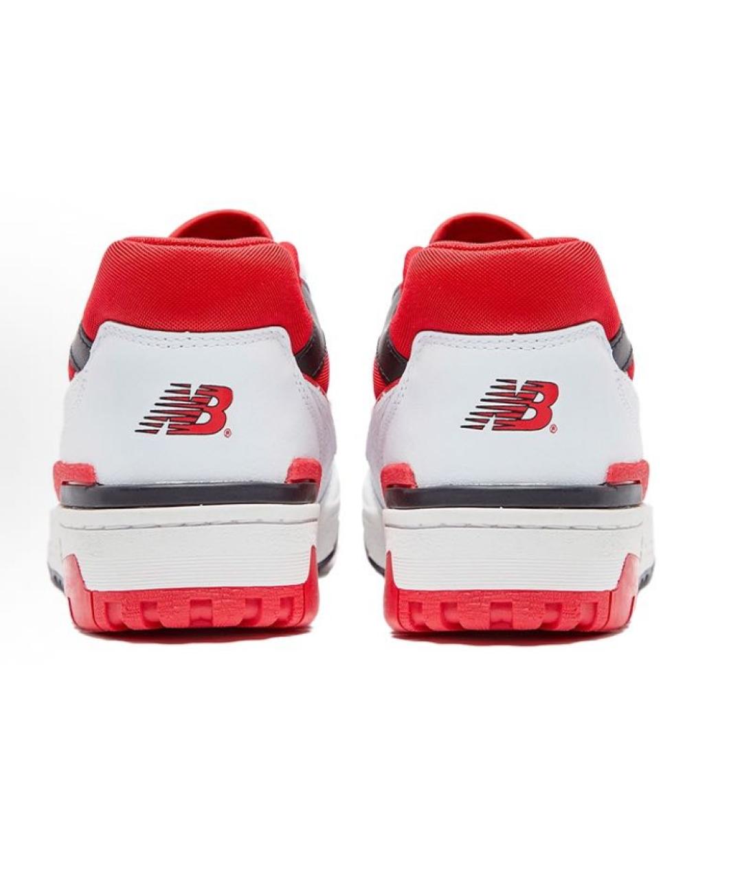 NEW BALANCE Красные кожаные низкие кроссовки / кеды, фото 4