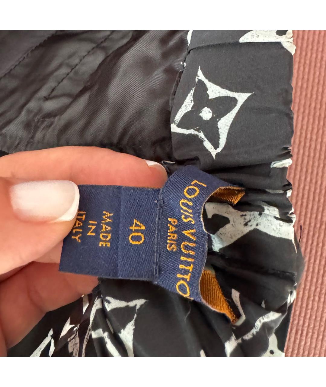 LOUIS VUITTON Черные полиамидовые спортивные брюки и шорты, фото 3