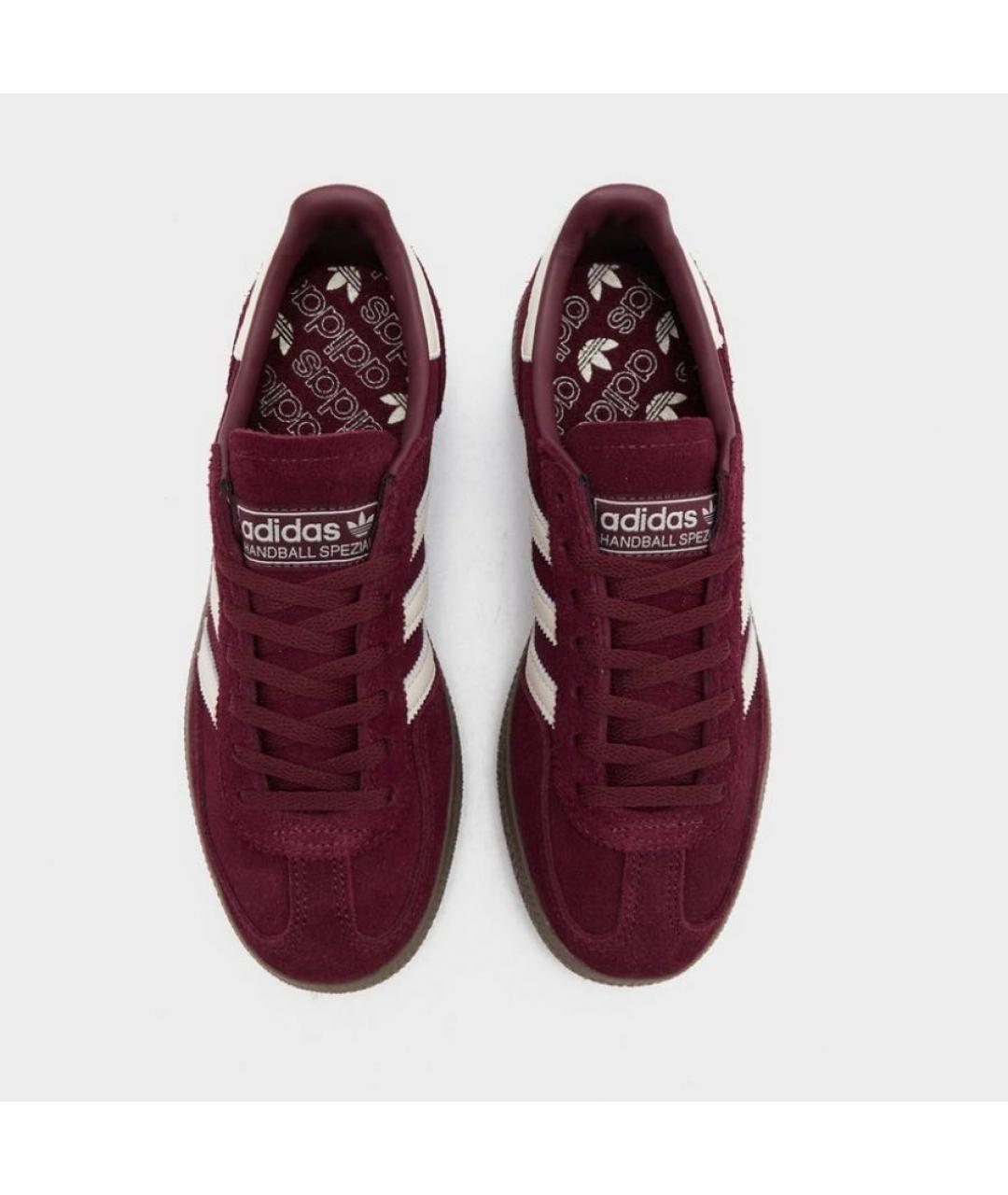 ADIDAS Бордовые замшевые кеды, фото 5