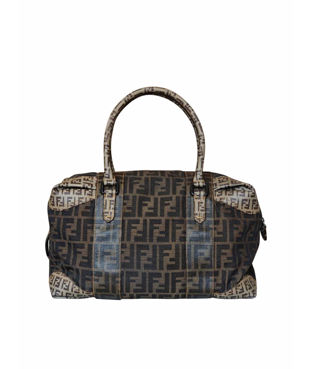 FENDI Коричневая сумка тоут, фото 1