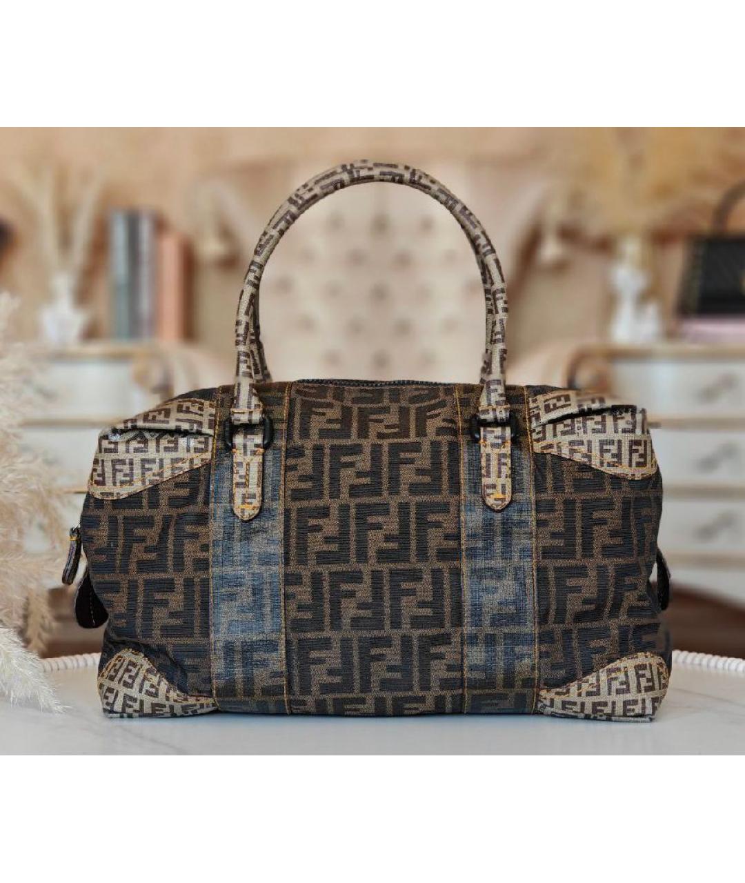 FENDI Коричневая сумка тоут, фото 3