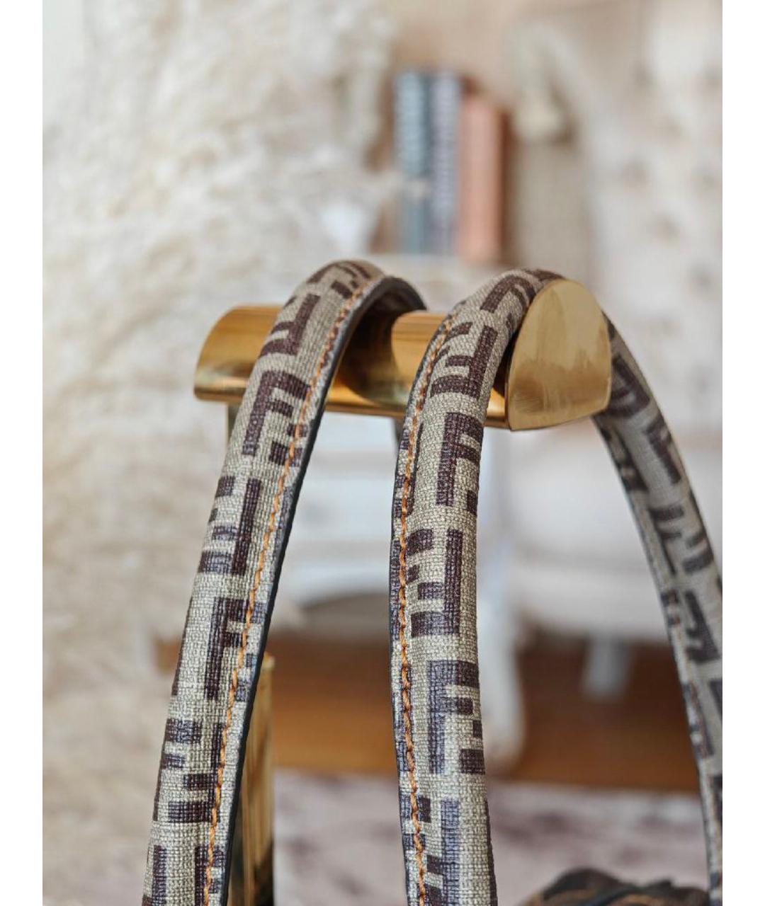 FENDI Коричневая сумка тоут, фото 7