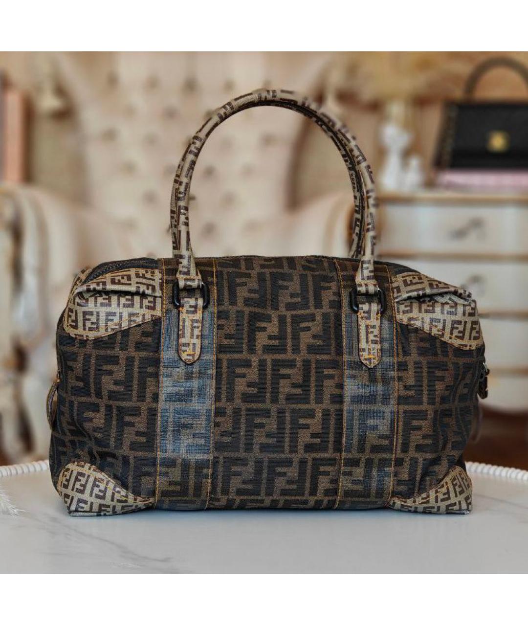 FENDI Коричневая сумка тоут, фото 2