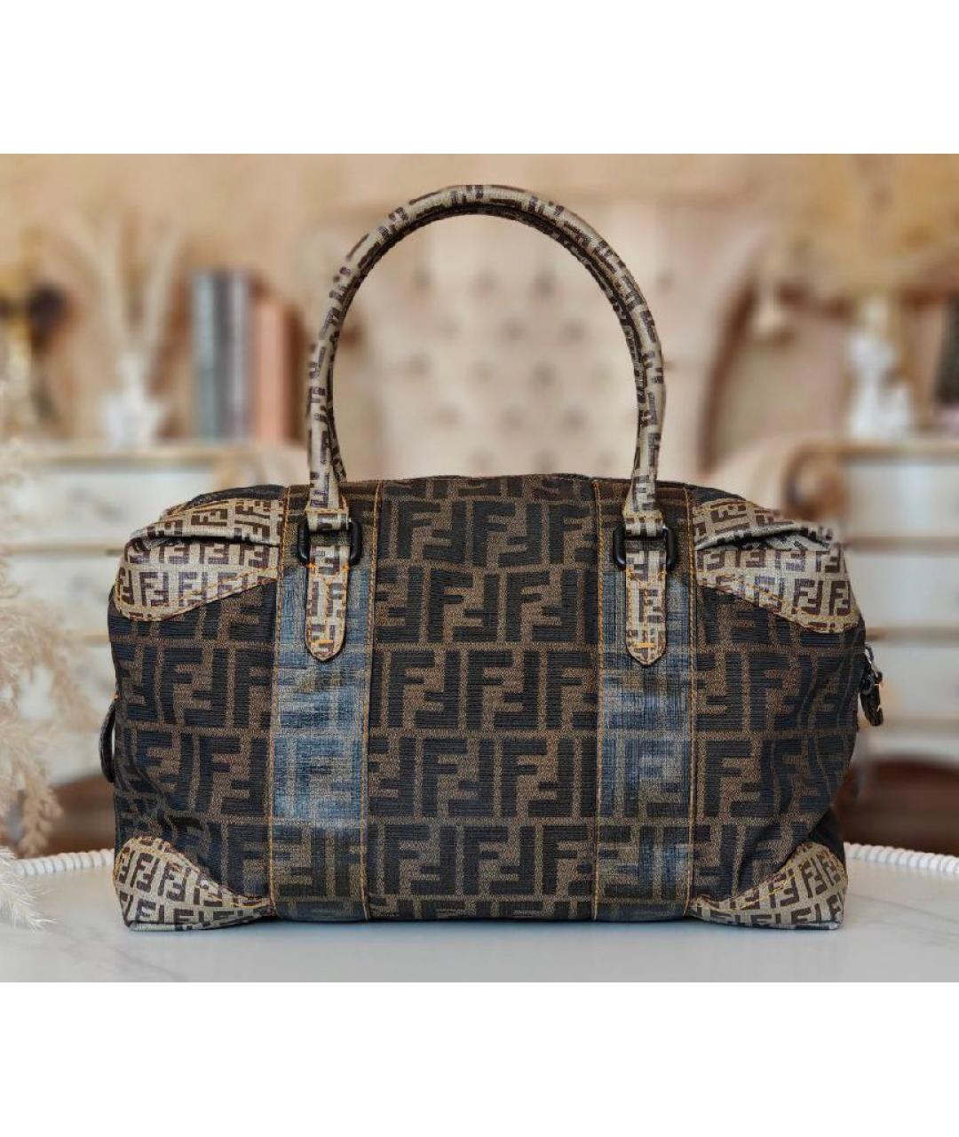 FENDI Коричневая сумка тоут, фото 8