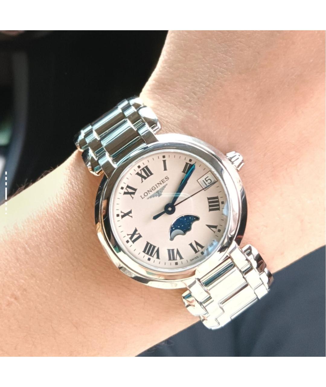 LONGINES Серебряные стальные часы, фото 5