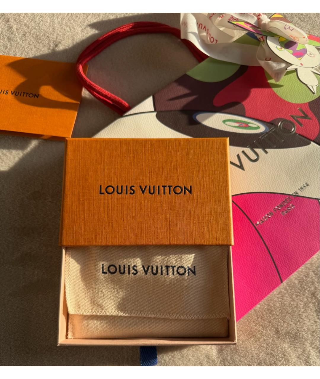 LOUIS VUITTON Коричневый кардхолдер, фото 5