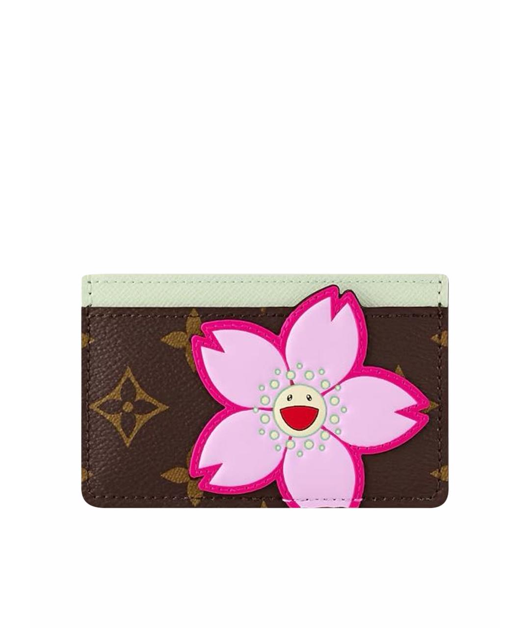 LOUIS VUITTON Коричневый кардхолдер, фото 1